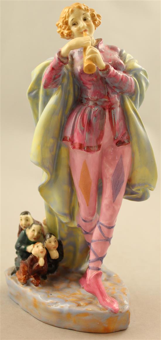 A Royal Doulton group The Modern Piper, c.1932, 22cm